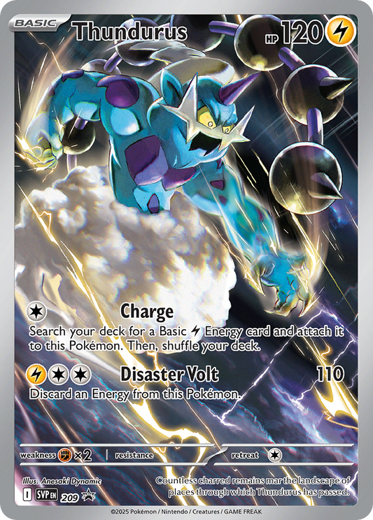 (209) Pokemon TCG SV Black Star Promos Single: Thundurus   Promo