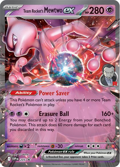 (205) Pokemon TCG SV Black Star Promos Single: Team Rocket's Mewtwo ex   Promo