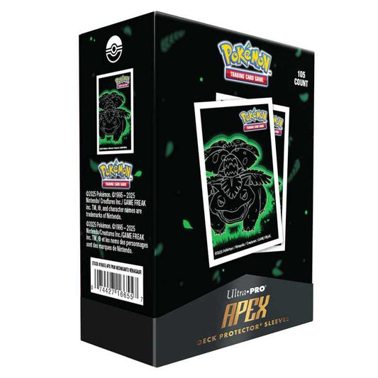 Pokemon TCG: Neon Kanto Apex Deck Protector Sleeves: Venusaur (105ct)