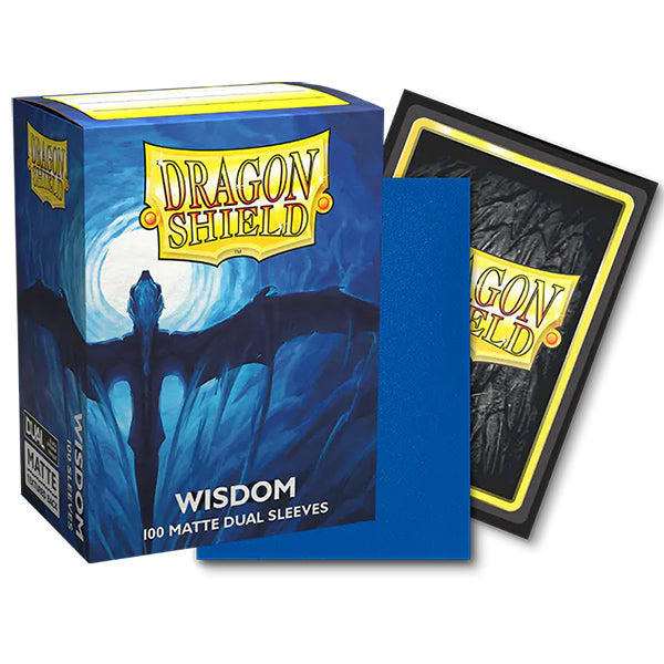 Dragon Shield - Dual Matte Standard Size Sleeves 100pk - Wisdom Blue