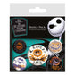 Nightmare Before Christmas Pin-Back Badges 5-Pack Colorful Shadows