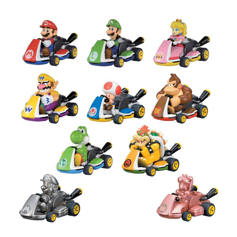 Mario Kart Pull Back Cars Mystery Pack Capsule