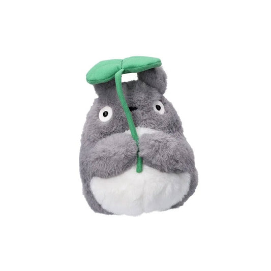 My Neighbor Totoro Nakayoshi Plush Figure Big Totoro with Leaf 21 cm