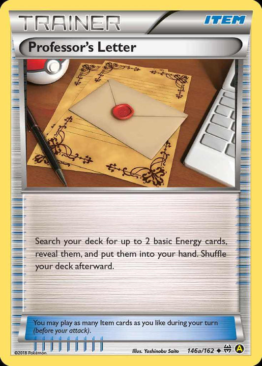 (146a/162) Pokemon TCG BREAKthrough Single: Professor's Letter  Promo