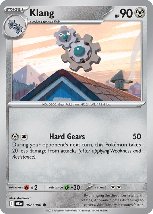 (062/086) Pokemon TCG Black Bolt Single: Klang  Reverse Holo Common