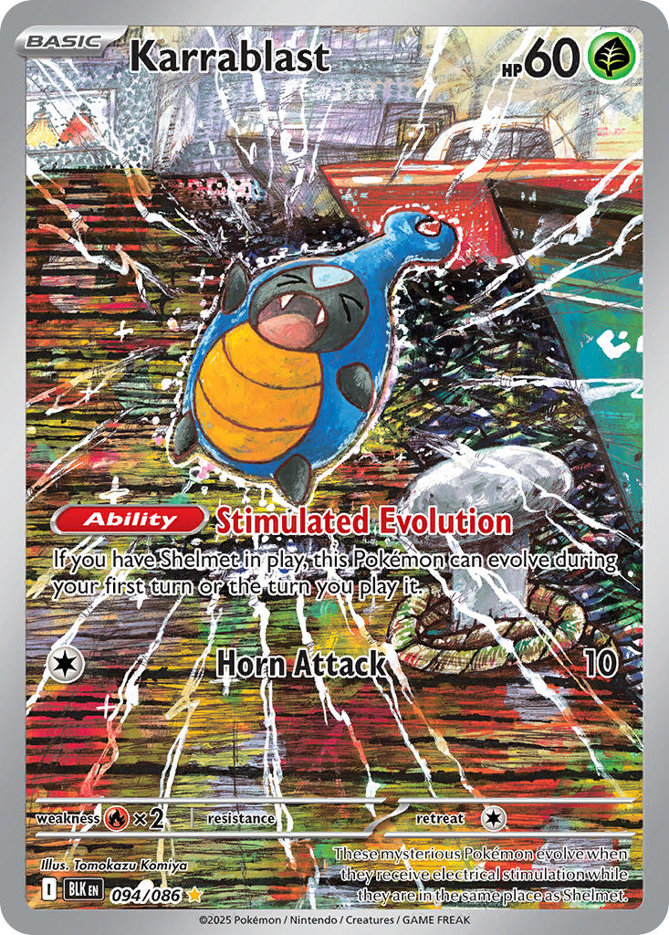 (094/086) Pokemon TCG Black Bolt Single: Karrablast   Illustration Rare
