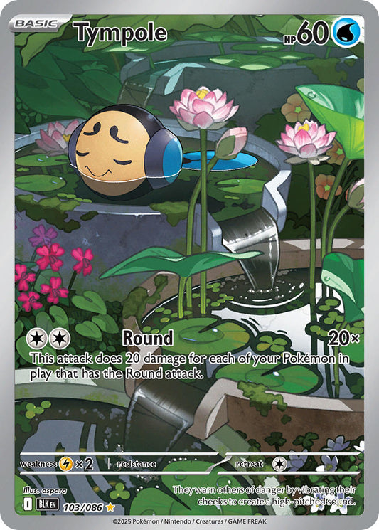 (103/086) Pokemon TCG Black Bolt Single: Tympole   Illustration Rare