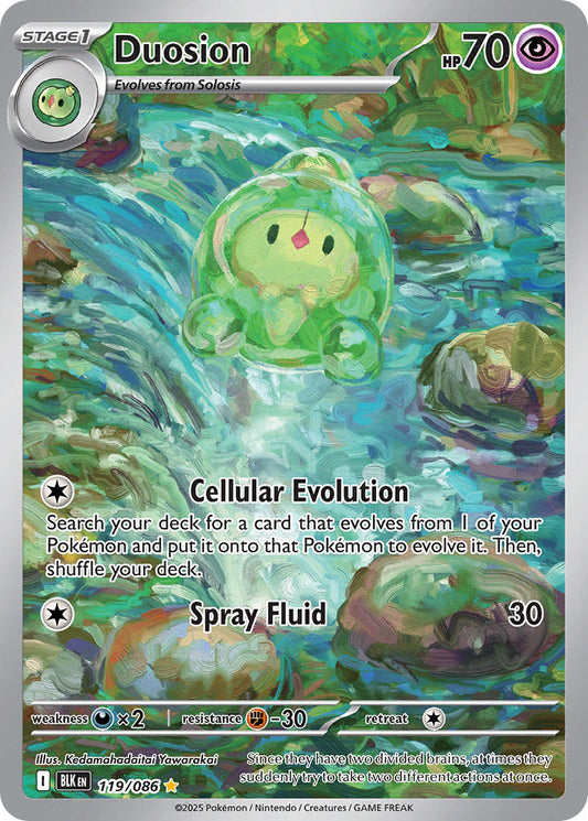 (119/086) Pokemon TCG Black Bolt Single: Duosion   Illustration Rare