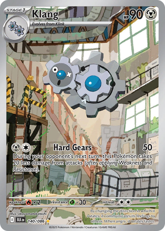 (140/086) Pokemon TCG Black Bolt Single: Klang   Illustration Rare