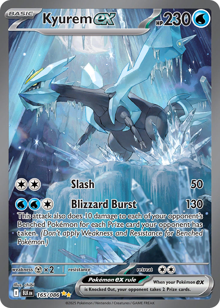 (165/086) Pokemon TCG Black Bolt Single: Kyurem ex   Special Illustration Rare
