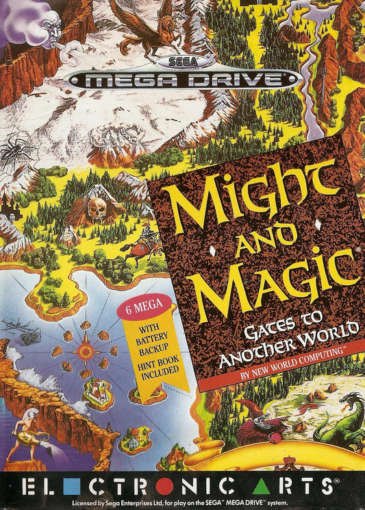 Mega Drive: Might and Magic Gates to Another World