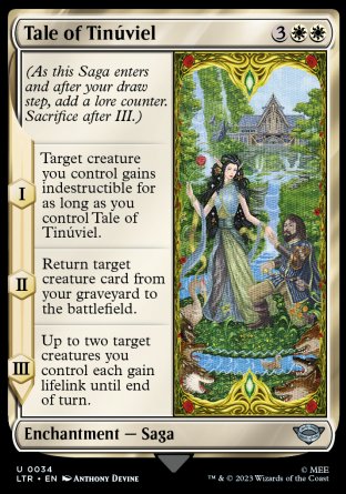 (034) Magic The Gathering The Lord of the Rings: Tales of Middle-earth Single: Tale of Tin������viel  Uncommon