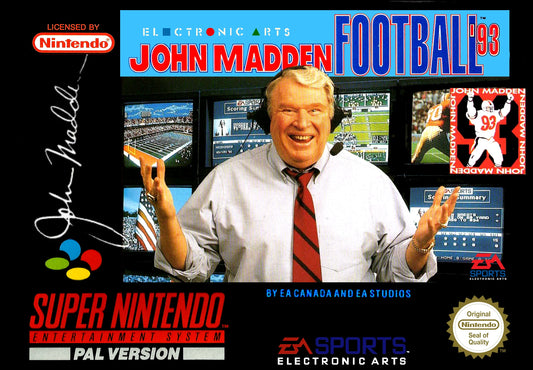 Super Nintendo: John Madden Football '93