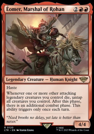 (120) Magic The Gathering The Lord of the Rings: Tales of Middle-earth Single: ������omer, Marshal of Rohan  Rare