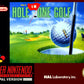 Super Nintendo: Hal's Hole in One Golf