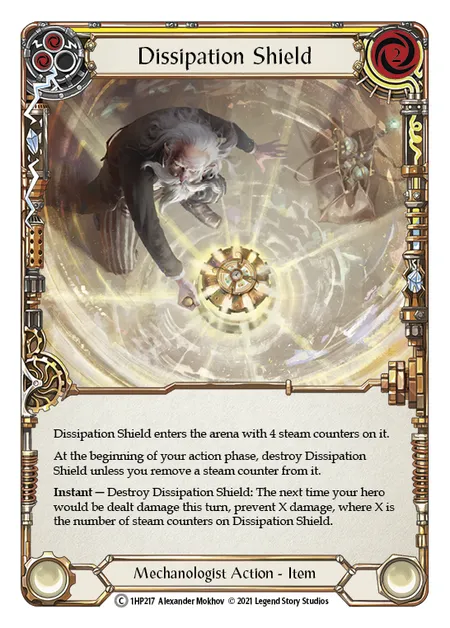 (1HP217) Flesh & Blood TCG History Pack 1 Single: Dissipation Shield (Regular)  Common