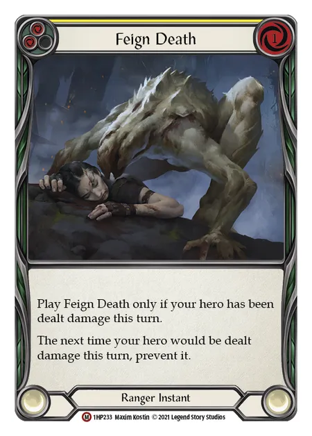 (1HP233) Flesh & Blood TCG History Pack 1 Single: Feign Death (Regular)  Majestic
