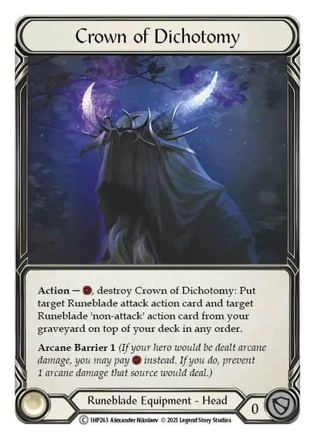 (1HP263) Flesh & Blood TCG History Pack 1 Single: Crown of Dichotomy (Regular)  Common