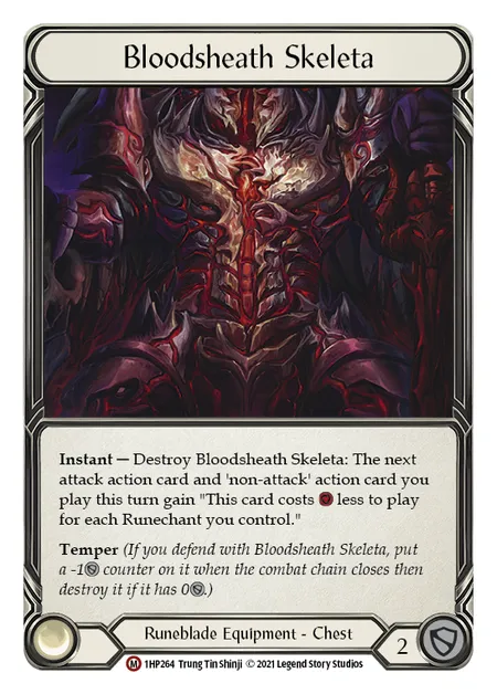 (1HP264) Flesh & Blood TCG History Pack 1 Single: Bloodsheath Skeleta (Regular)  Majestic