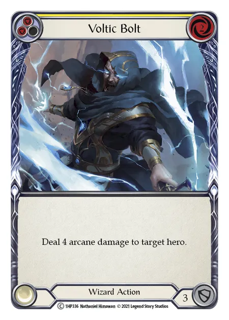 (1HP336) Flesh & Blood TCG History Pack 1 Single: Voltic Bolt (Yellow) (Regular)  Common