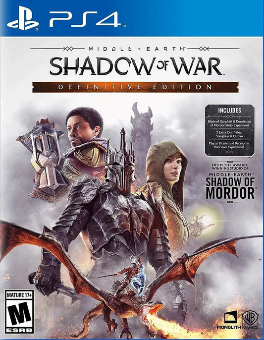 Playstation 4: Middle Earth: Shadow Of War [Definitive Edition]