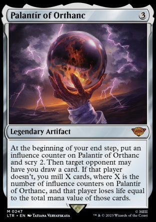 (247) Magic The Gathering The Lord of the Rings: Tales of Middle-earth Single: Palant������r of Orthanc  Mythic