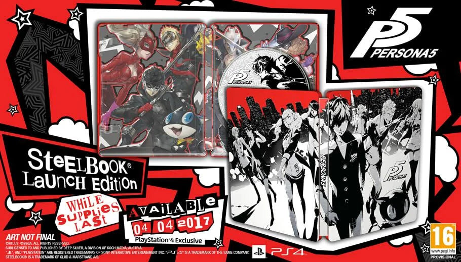 Playstation 4: Persona 5 [Steelbook Edition]