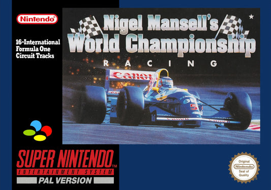Super Nintendo: Nigel Mansell's World Championship Racing