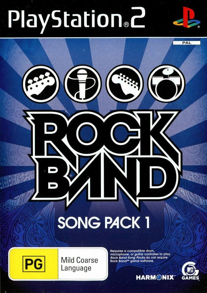 Playstation 2: Rock Band Song Pack 1