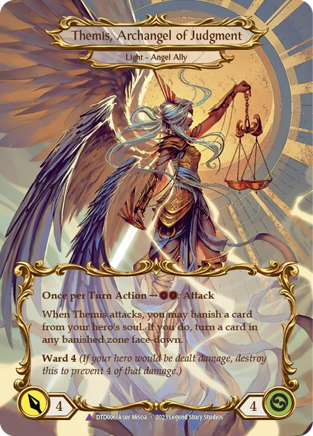 (DTD006) Flesh & Blood TCG Dusk till Dawn Single: Figment of Judgment // Themis, Archangel of Judgment (Marvel)  Marvel