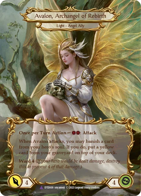 (DTD009) Flesh & Blood TCG Dusk till Dawn Single: Figment of Rebirth // Avalon, Archangel of Rebirth (Marvel)  Marvel