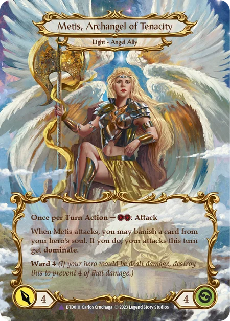 (DTD010) Flesh & Blood TCG Dusk till Dawn Single: Figment of Tenacity // Metis, Archangel of Tenacity (Marvel)  Marvel