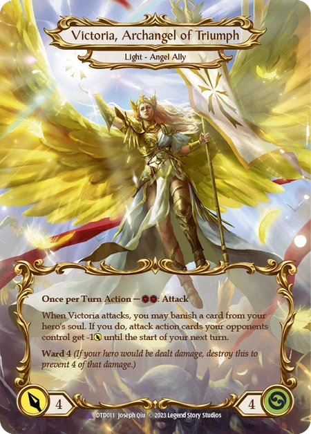 (DTD011) Flesh & Blood TCG Dusk till Dawn Single: Figment of Triumph // Victoria, Archangel of Triumph (Marvel)  Marvel