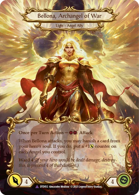 (DTD012) Flesh & Blood TCG Dusk till Dawn Single: Figment of War // Bellona, Archangel of War (Marvel)  Marvel