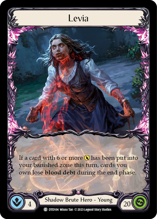 (DTD104) Flesh & Blood TCG Dusk till Dawn Single: Levia (Regular)  Common