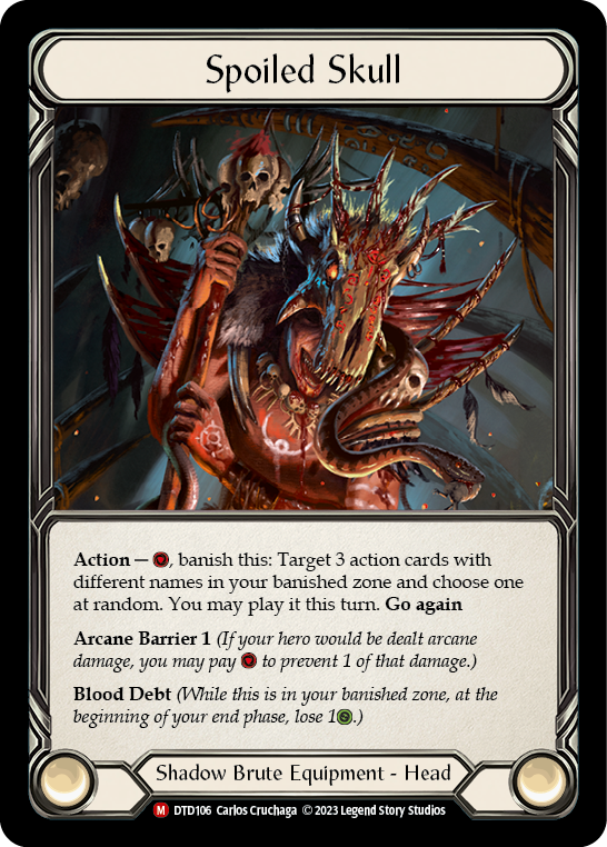 (DTD106) Flesh & Blood TCG Dusk till Dawn Single: Spoiled Skull (Regular)  Majestic