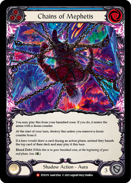 (DTD170) Flesh & Blood TCG Dusk till Dawn Single: Chains of Mephetis (Regular)  Majestic