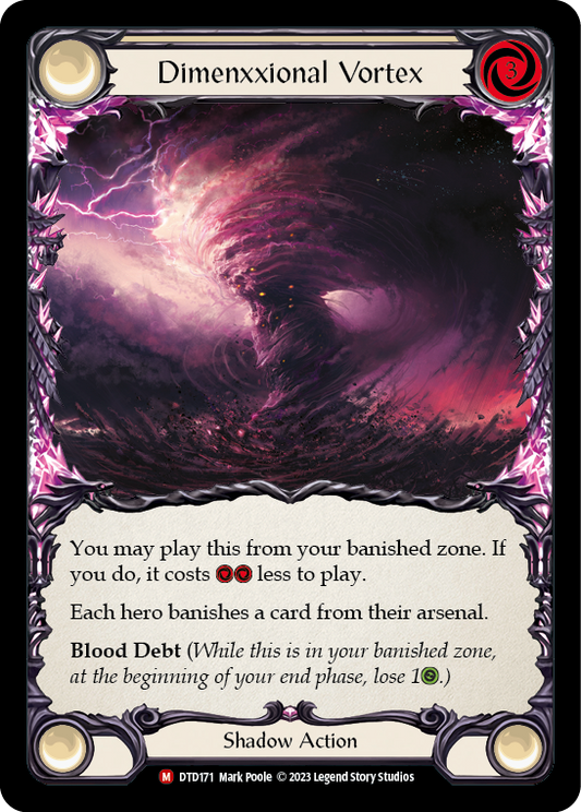 (DTD171) Flesh & Blood TCG Dusk till Dawn Single: Dimenxxional Vortex (Regular)  Majestic