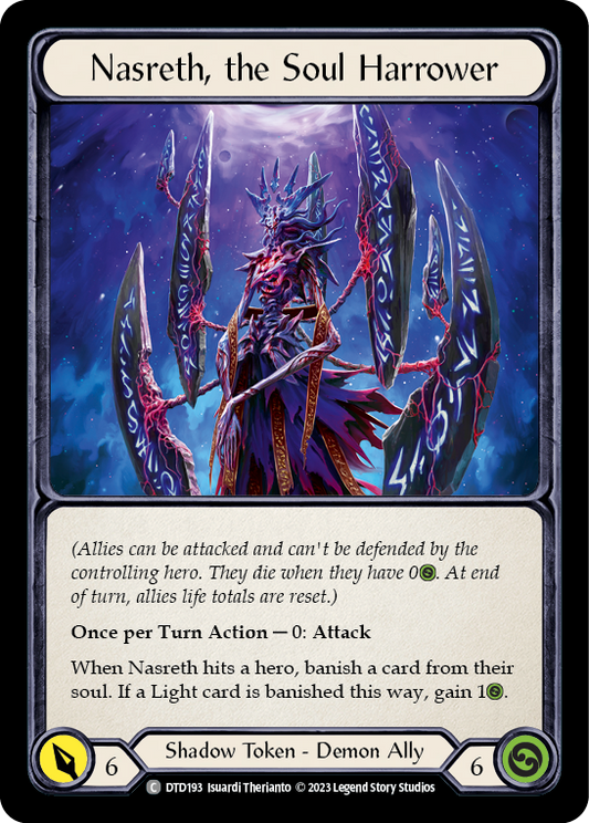 (DTD193) Flesh & Blood TCG Dusk till Dawn Single: Nasreth, the Soul Harrower (Regular)  Common
