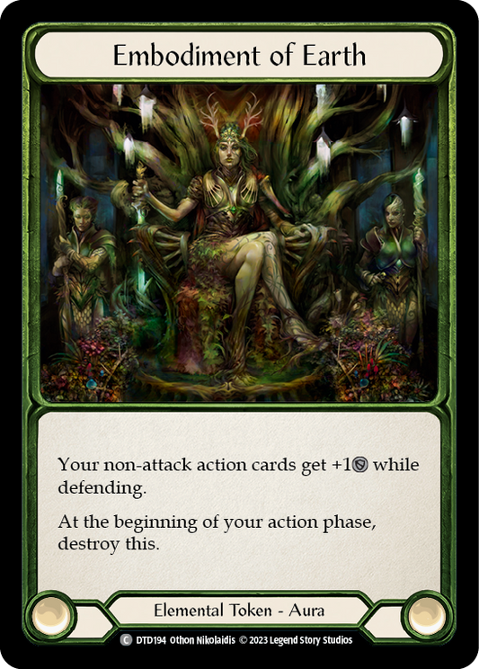 (DTD194) Flesh & Blood TCG Dusk till Dawn Single: Embodiment of Earth (Regular)  Common