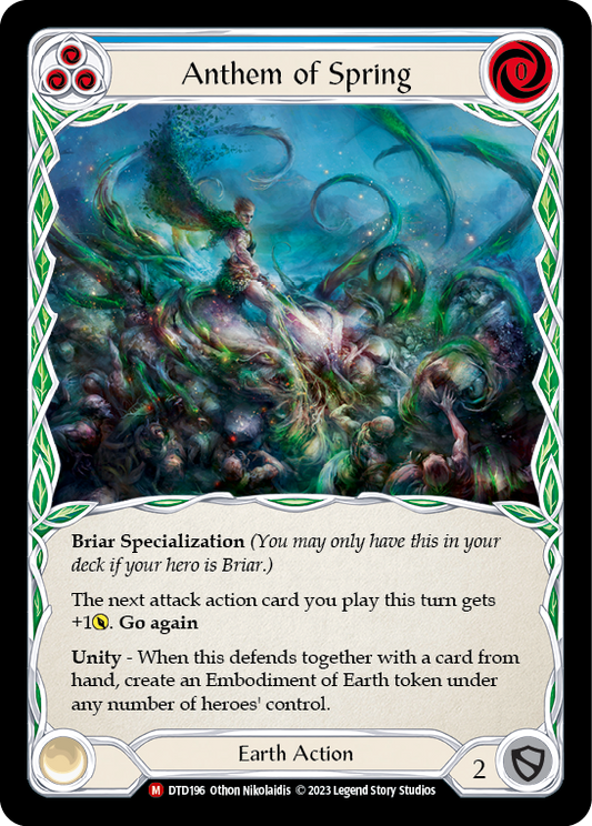 (DTD196) Flesh & Blood TCG Dusk till Dawn Single: Anthem of Spring (Regular)  Majestic