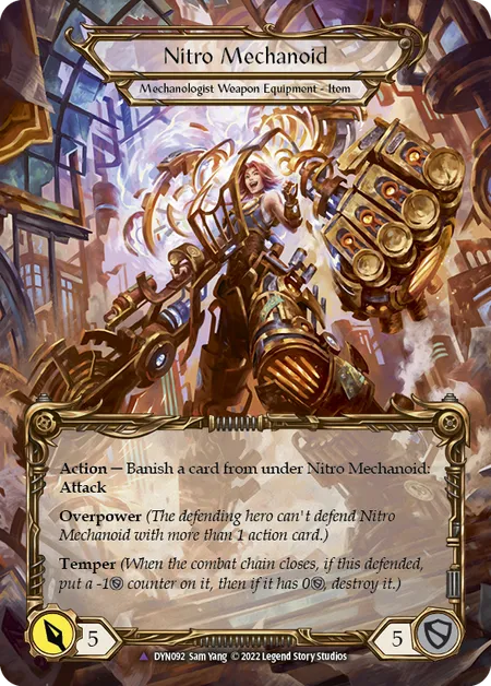 (DYN092) Flesh & Blood TCG Dynasty Single: Construct Nitro Mechanoid // Nitro Mechanoid (Marvel)  Marvel