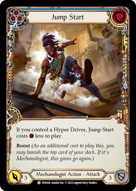 (DYN106) Flesh & Blood TCG Dynasty Single: Jump Start (Blue) (Regular)  Common