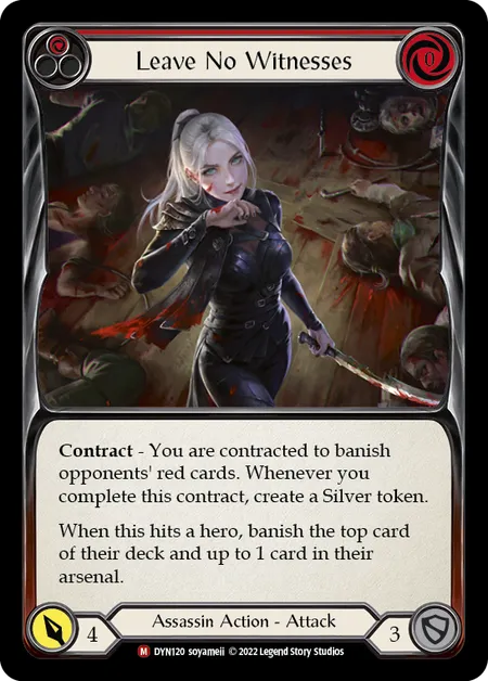 (DYN120) Flesh & Blood TCG Dynasty Single: Leave no Witnesses (Regular)  Majestic