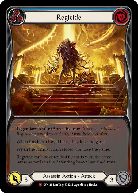 (DYN121) Flesh & Blood TCG Dynasty Single: Regicide (Extended Art Rainbow Foil)  Majestic