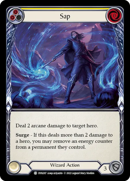 (DYN207) Flesh & Blood TCG Dynasty Single: Sap (Yellow) (Regular)  Common