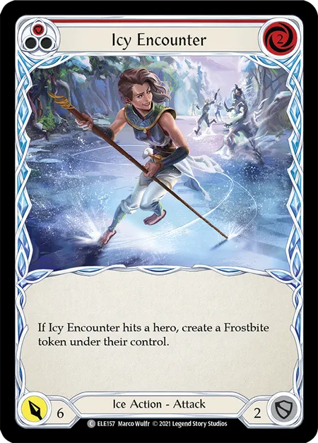 (ELE157) Flesh & Blood TCG Tales of Aria - First Single: Icy Encounter (Red) (Regular)  Common