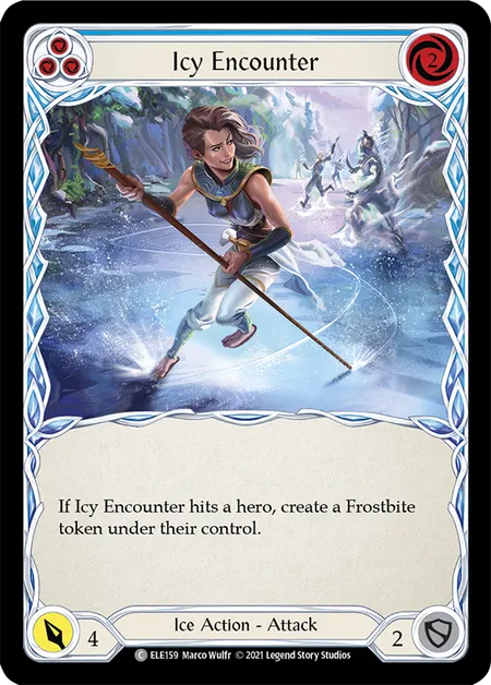 (ELE159) Flesh & Blood TCG Tales of Aria - First Single: Icy Encounter (Blue) (Regular)  Common