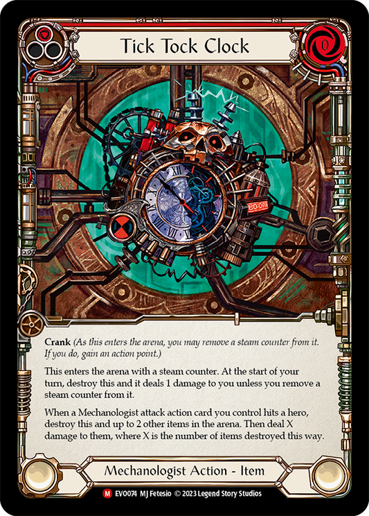 (EVO074) Flesh & Blood TCG Bright Lights Single: Tick Tock Clock (Regular)  Majestic