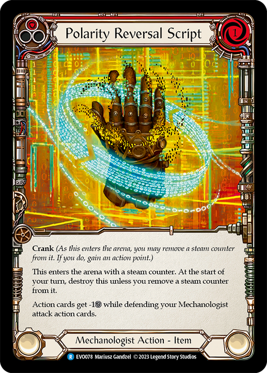(EVO078) Flesh & Blood TCG Bright Lights Single: Polarity Reversal Script (Regular)  Rare